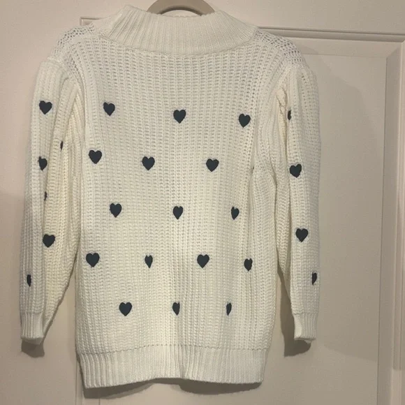 EUC Anthropologie Heart Sweater - Picture 3 of 4